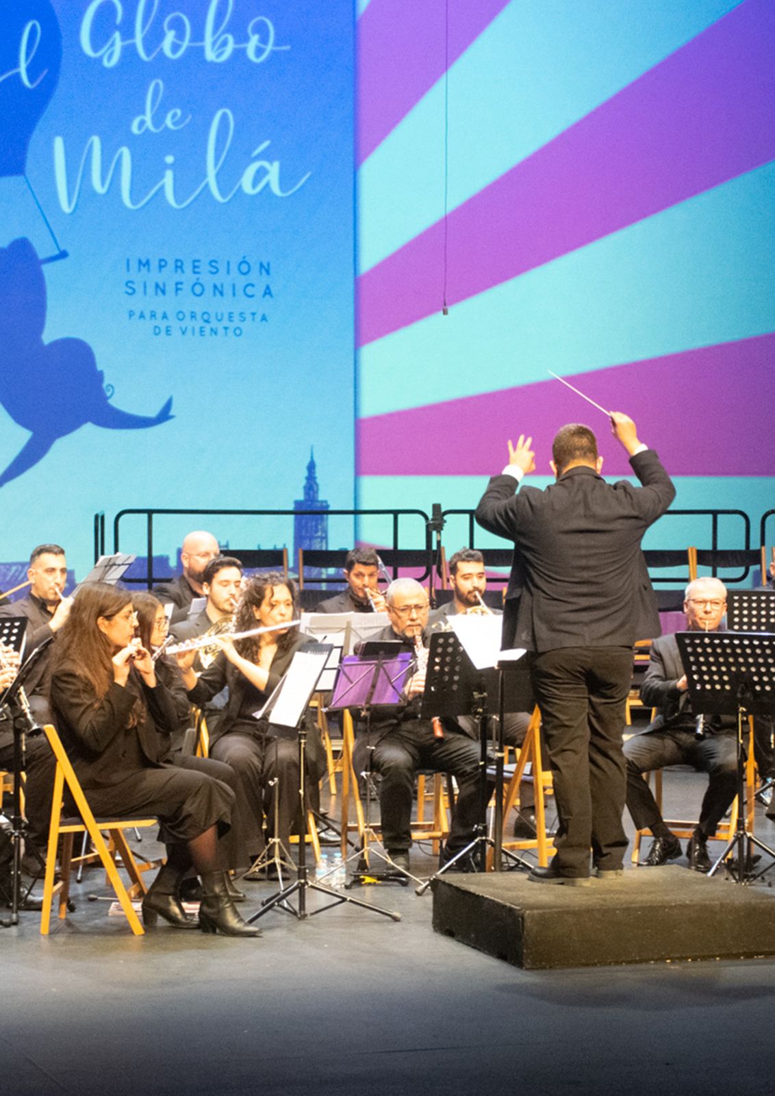 Banda de Música de La Ynseparable durante una actuación
